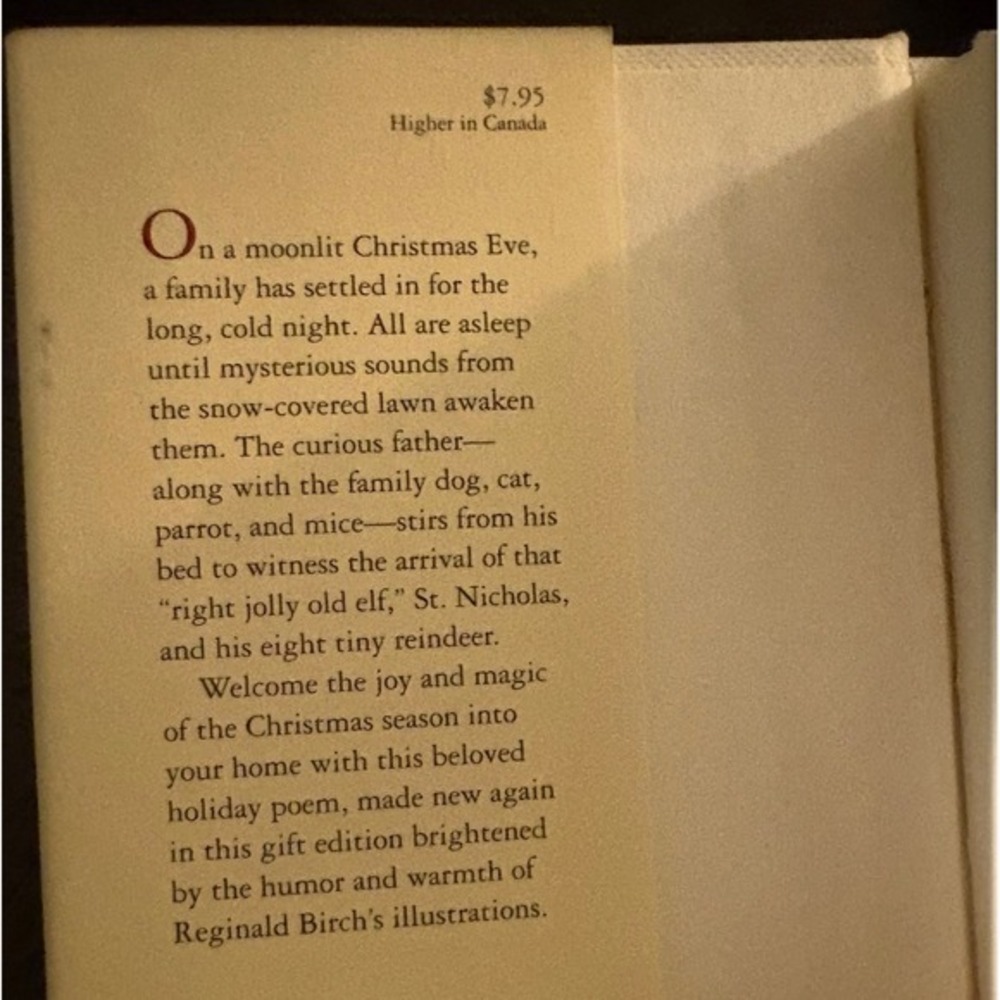 The Night Before Christmas Clement C Moore Reginald Birch Harcourt Hardcover - Picture 4 of 7